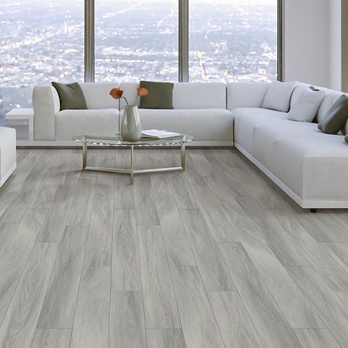 Living Room Gray Greige Luxury Vinyl Plank LVP from Floor Xpo in Houston, TX